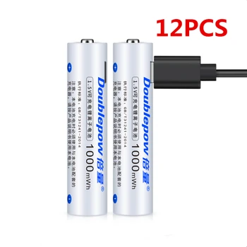 12pcs/lot Original 1.5v 1000mWh AAA rechargeable battery USB rechargeable lithium battery suitable for microphone camera
12pcs/lot Original 1.5v 1000mWh AAA rechargeable battery USB rechargeable lithium battery suitable for microphone camera