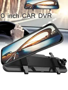 1080p HD Night Vision Dash Cam 10In Touch Screen Driving Recorder Front Rear Double Recording Rear View Mirror Recorder USB/HDMI
1080p HD Night Vision Dash Cam 10In Touch Screen Driving Recorder Front Rear Double Recording Rear View Mirror Recorder USB/HDMI