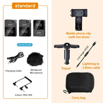 COMICA BoomX D2 2.4G Digital Wireless Microphone w Mono/Stereo Switchable Output Mode for Camera Boom XD VS RODE Mic
COMICA BoomX D2 2.4G Digital Wireless Microphone w Mono/Stereo Switchable Output Mode for Camera Boom XD VS RODE Mic