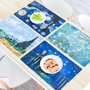 1 Pc Table Mat Creative printing Pattern Placemat Dining Table Mats Drink Coasters Non-slip Cup Bowl Insulation Pads 42x28cm
1 Pc Table Mat Creative printing Pattern Placemat Dining Table Mats Drink Coasters Non-slip Cup Bowl Insulation Pads 42x28cm