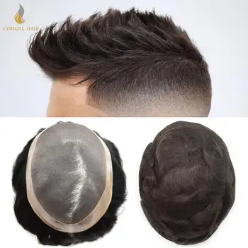 Fine Mono Mens Toupee Hairpieces Poly Skin NPU Around Human Hair Replacement System Monofilament Wigs for Men Durable All Colors
Fine Mono Mens Toupee Hairpieces Poly Skin NPU Around Human Hair Replacement System Monofilament Wigs for Men Durable All Colors
