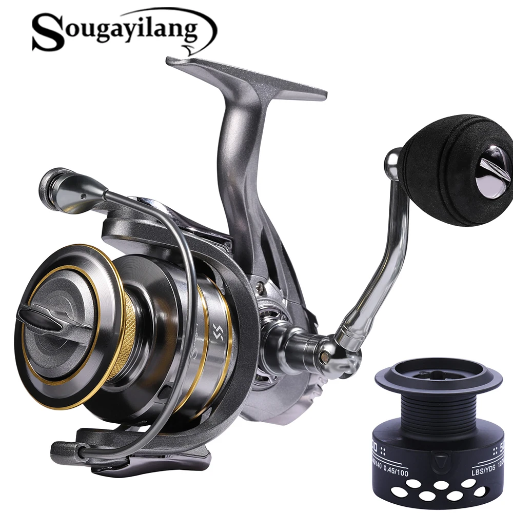 Sougayilang 13 + 1BB спиннинговая катушка с бесплатной катушкой для рыбалки 5 1: 1 5: