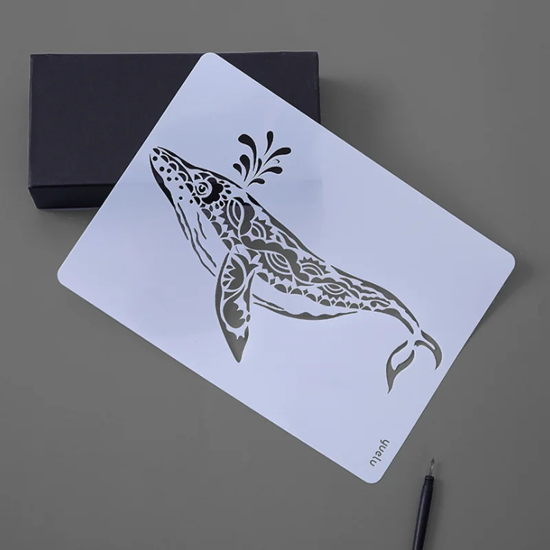 Whale Stencils Drawing Template Scrapbooking Photo Album Decorative Embossing Bullet Journal Stencils Template Painting Reusable
Whale Stencils Drawing Template Scrapbooking Photo Album Decorative Embossing Bullet Journal Stencils Template Painting Reusable