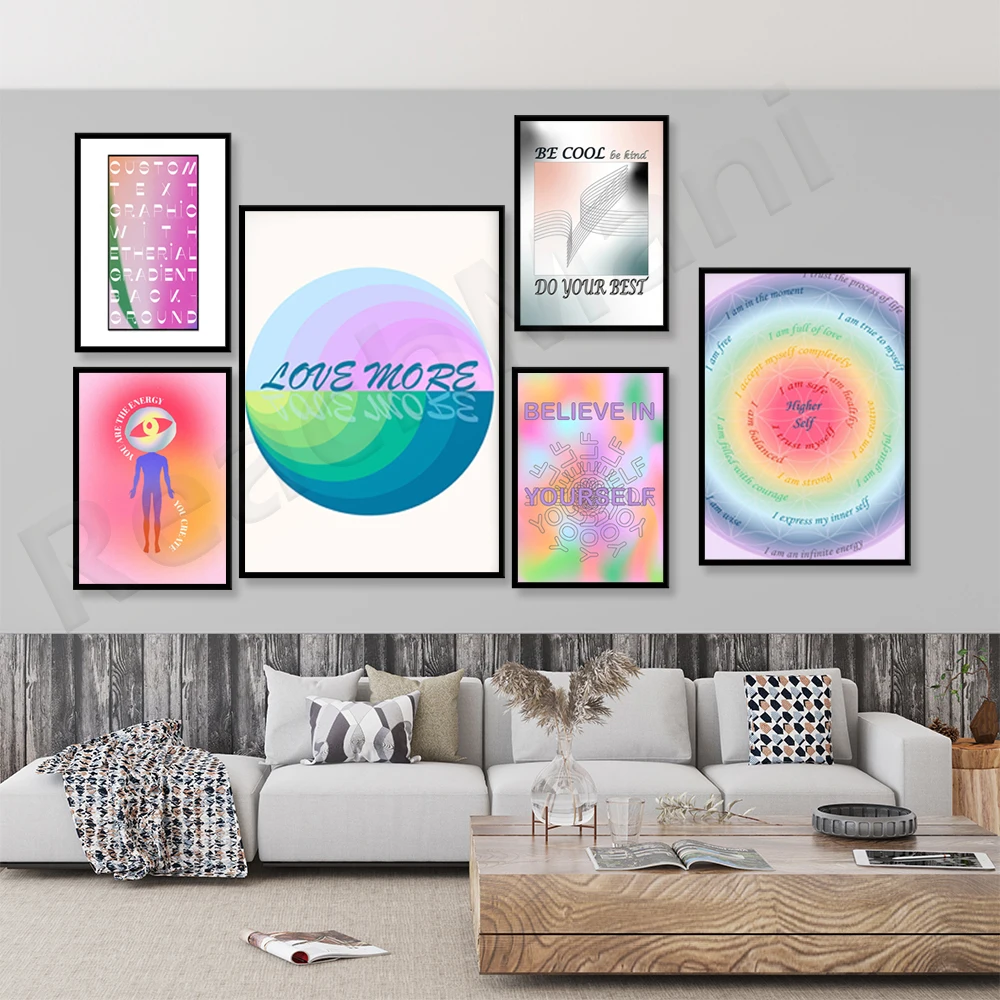 Popular halo poster, life-affirming aura and gradient particle flower, believe in yourself, retro vitality rainbow halo mindfuln
Popular halo poster, life-affirming aura and gradient particle flower, believe in yourself, retro vitality rainbow halo mindfuln
