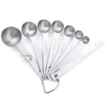 8PCS New Stainless Steel Mini Measuring Spoons Kitchen Seasoning Tool Silver Coffee Milk Powder Pepper Measuring Spoons Set
8PCS New Stainless Steel Mini Measuring Spoons Kitchen Seasoning Tool Silver Coffee Milk Powder Pepper Measuring Spoons Set