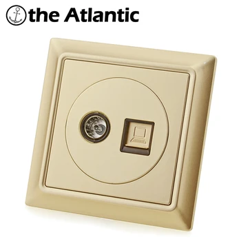 Atlectric RJ45 TV Dual RJ45 Port Socket Television Computer Internet Data Port Outlet 86Type Wall Socket PC Panel
Atlectric RJ45 TV Dual RJ45 Port Socket Television Computer Internet Data Port Outlet 86Type Wall Socket PC Panel
