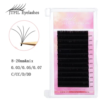 Easy Fan Eyelash Extension DIY 2d/3d/4d/10d Faux Mink Blooming Eye Lash Extensions 0.05/0.07/0.10 Makeup Lashes JTFIL eyelashes