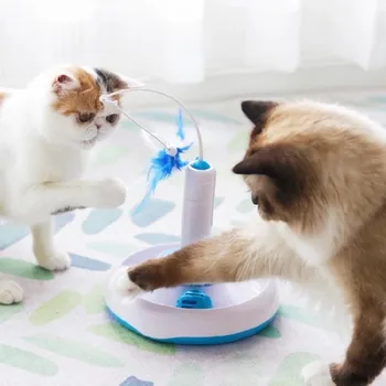 Kitten Feather Turntable Toy Electric Turntable Cat Toy Cat Scratch Board Interactive Toy Cat Training Toy
Kitten Feather Turntable Toy Electric Turntable Cat Toy Cat Scratch Board Interactive Toy Cat Training Toy