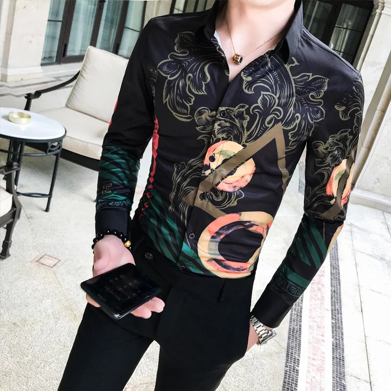 Big Flower Shirt Men 2019 Autumn Designer Fancy Club Outfit Camisa Social Masculina Slim Fit Chemise Homme Manche Longue 3xl
Big Flower Shirt Men 2019 Autumn Designer Fancy Club Outfit Camisa Social Masculina Slim Fit Chemise Homme Manche Longue 3xl