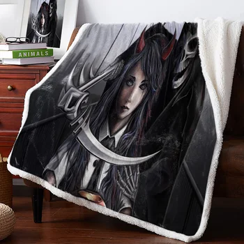 Halloween Schoolgirl Scythe Grim Reaper Skull Black Bedspread Coverlet Blankets Fleece Throw Cover Wrap Personalized Thick
Halloween Schoolgirl Scythe Grim Reaper Skull Black Bedspread Coverlet Blankets Fleece Throw Cover Wrap Personalized Thick