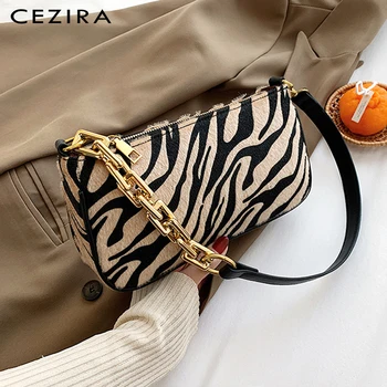 CEZIRA 2020 Hot Design Zebra Pattern PU Leather Women Handbag Luxury Chain Small Shoulder Bag Ladies Casual Baguette Hand Bags
CEZIRA 2020 Hot Design Zebra Pattern PU Leather Women Handbag Luxury Chain Small Shoulder Bag Ladies Casual Baguette Hand Bags