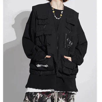 EWQ / men and women's wear 2020 spring Tide High street Black Gray vintage Do Used More Pocket Hip-hop Vest fashion new 9Y1102
EWQ / men and women's wear 2020 spring Tide High street Black Gray vintage Do Used More Pocket Hip-hop Vest fashion new 9Y1102