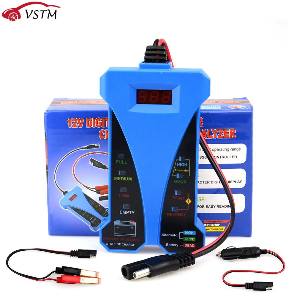 12V Digital Voltmeter Alternator Analyzer Battery Tester LED Display for Auto Car Motorcycle Boat Electrical Tool
12V Digital Voltmeter Alternator Analyzer Battery Tester LED Display for Auto Car Motorcycle Boat Electrical Tool
