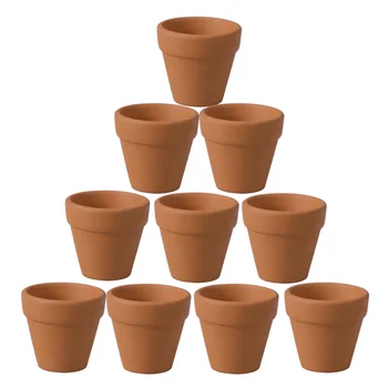 10Pcs 4.5x4cm Small Mini Terracotta Pot Clay Ceramic Pottery Planter Cactus Flower Pots Succulent Nursery Pots Great for Plants
10Pcs 4.5x4cm Small Mini Terracotta Pot Clay Ceramic Pottery Planter Cactus Flower Pots Succulent Nursery Pots Great for Plants