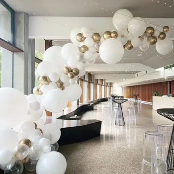 115Pcs Gold and White Metal Balloons Arch Chain Wedding Balloon Arch Garland Kit Arco Globos Birthday Party Ballons Decoration
115Pcs Gold and White Metal Balloons Arch Chain Wedding Balloon Arch Garland Kit Arco Globos Birthday Party Ballons Decoration