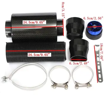 Universal Universal Carbon Fiber Cold Air Filter Box Feed Enclosed Induction In 
Universal Universal Carbon Fiber Cold Air Filter Box Feed Enclosed Induction In