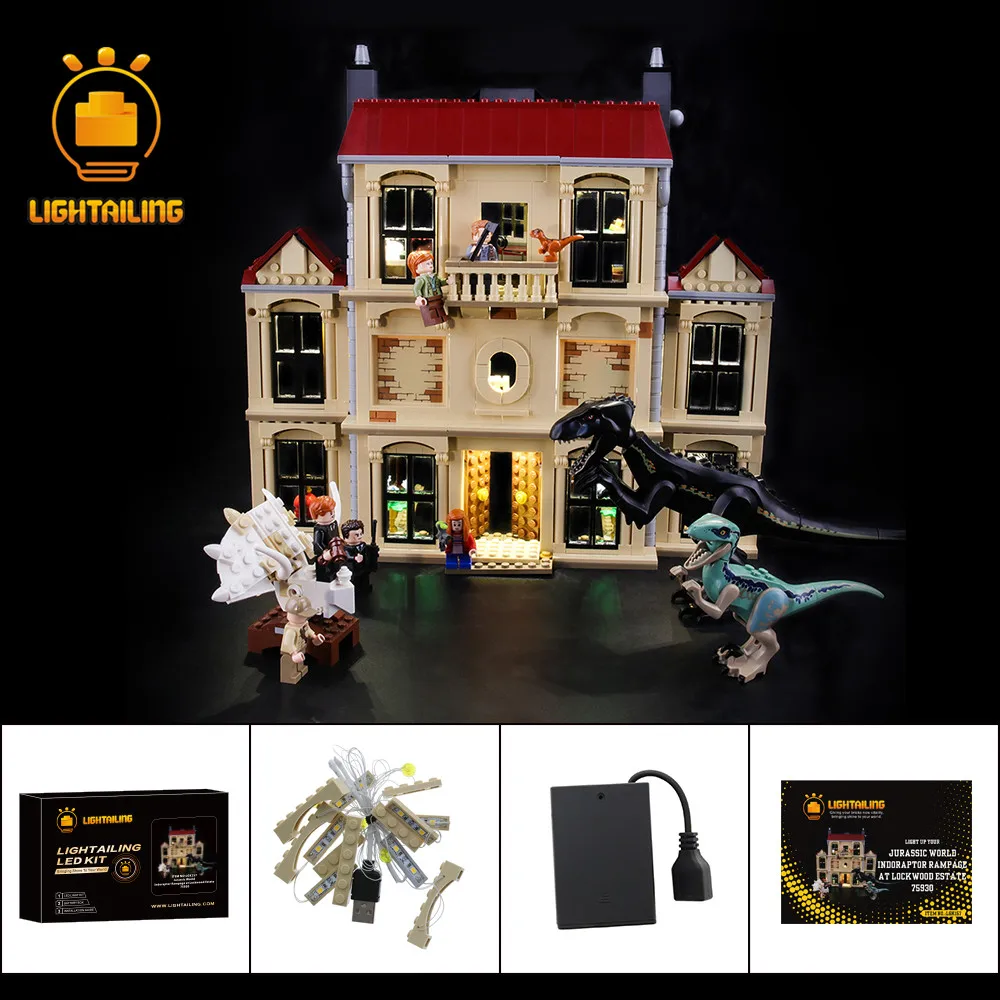 LIGHTAILING LED Light Kit For 75930 Indoraptor Rampage at Lockwood Building Blocks Light Set Only
LIGHTAILING LED Light Kit For 75930 Indoraptor Rampage at Lockwood Building Blocks Light Set Only