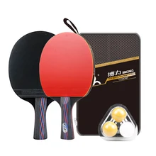 1 Set 7-Layers Professional Table Tennis Bat Blade Rackets Long Short Handle Ping Pong Paddle Pimples In With Carry Bag 3 Balls
1 Set 7-Layers Professional Table Tennis Bat Blade Rackets Long Short Handle Ping Pong Paddle Pimples In With Carry Bag 3 Balls