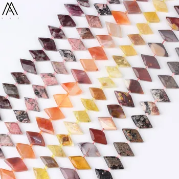 Double Point Natural Rainbow Tourmaline Rhombus Necklace,Cut Red Snowflake Slab Beads Middle Drilled Jewelry Making SY-664AMEJ
Double Point Natural Rainbow Tourmaline Rhombus Necklace,Cut Red Snowflake Slab Beads Middle Drilled Jewelry Making SY-664AMEJ