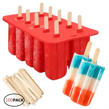 10 even ice cream mold silicone mold DIY ice cream home mold with 100 wooden sticks kitchen tools
10 even ice cream mold silicone mold DIY ice cream home mold with 100 wooden sticks kitchen tools