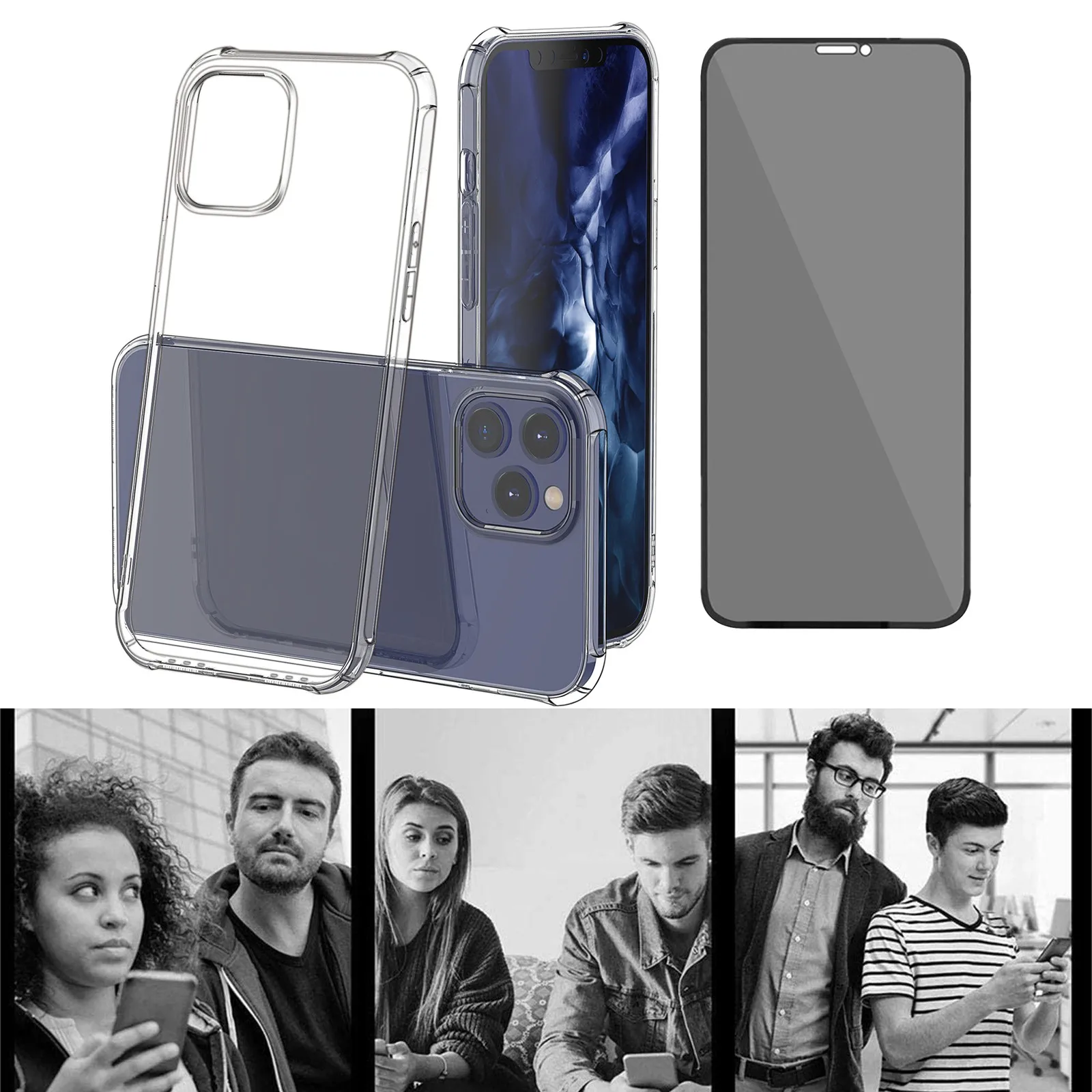 New iPhone Cell phone Apple 12Pro max mini Silicone soft shell Case Clear Slim Cover + Privacy Tempered Glass еол на айон c3*
New iPhone Cell phone Apple 12Pro max mini Silicone soft shell Case Clear Slim Cover + Privacy Tempered Glass еол на айон c3*