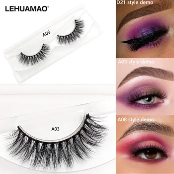 LEHUAMAO 3D Mink Eyelash Fluffy Cross Thick Natural Fake Eyelashes Lashes Dramatic Makeup Eye Lashes Handmade False Eyelash A03
LEHUAMAO 3D Mink Eyelash Fluffy Cross Thick Natural Fake Eyelashes Lashes Dramatic Makeup Eye Lashes Handmade False Eyelash A03