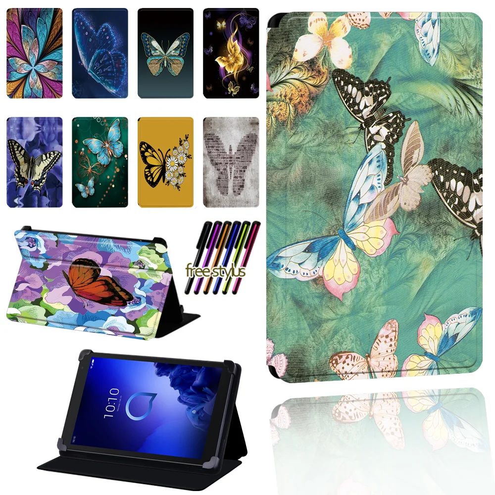 Butterfly Pattern Tablet Case for Alcatel 1T 7 10/3T 8 10/A3 10 Tablet Leather Foldable Anti-fall Protective Case Cover + Stylus
Butterfly Pattern Tablet Case for Alcatel 1T 7 10/3T 8 10/A3 10 Tablet Leather Foldable Anti-fall Protective Case Cover + Stylus
