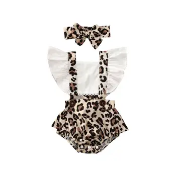 2020 Fashion Newborn Baby Girl Clothing Set Leopard Jumpsuit Romper ruffle Headband Outfits Childer's Clothes for Girl 0-2T
2020 Fashion Newborn Baby Girl Clothing Set Leopard Jumpsuit Romper ruffle Headband Outfits Childer's Clothes for Girl 0-2T