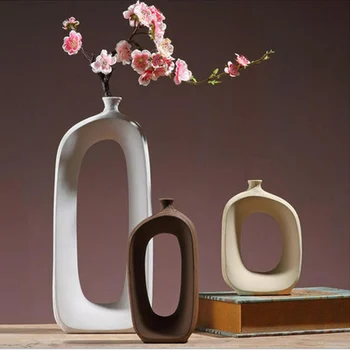 Ceramic Flower Vase Living Room Porch Shelf Decoration Dry Flower Bottle Arrangement Vases Desk Ornament Furnishing Article
Ceramic Flower Vase Living Room Porch Shelf Decoration Dry Flower Bottle Arrangement Vases Desk Ornament Furnishing Article