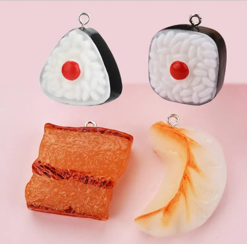 Милый 3D смолы пельмени суши свинина моделирование миниатюрный Япония еда