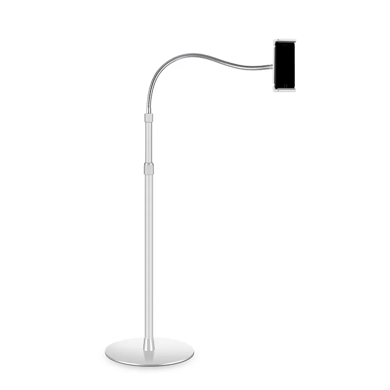 High Quality Universal Adjustable Aluminium height-adjustable Gooseneck Floor Stand Fits for iPad/Tablet/Phone Mount Holder
High Quality Universal Adjustable Aluminium height-adjustable Gooseneck Floor Stand Fits for iPad/Tablet/Phone Mount Holder