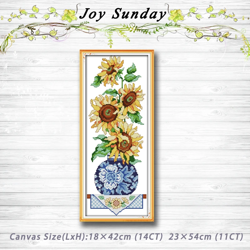 Sunflower in vase patterns Counted Cross Stitch 11CT Printed 14CT Handmade Cross Stitch Set Embroidery Home Decor Needlework
Sunflower in vase patterns Counted Cross Stitch 11CT Printed 14CT Handmade Cross Stitch Set Embroidery Home Decor Needlework