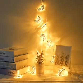 LED Metal Hollow Moon Shape Decorative Lights String House Holiday Layout Props string light string A1
LED Metal Hollow Moon Shape Decorative Lights String House Holiday Layout Props string light string A1