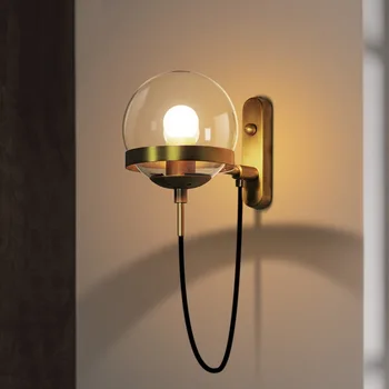 lyustra lampa Nordic Vintage Glass Ball LED Wall Lamp Creative Bathroom Mirror Bedside Study Bar E27 Wall Sconce
lyustra lampa Nordic Vintage Glass Ball LED Wall Lamp Creative Bathroom Mirror Bedside Study Bar E27 Wall Sconce