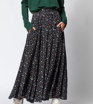 Spring Autumn Womem's Long Pleated Skirt Floral Printing Zipper Classic Retro Fashion Lady Midi Skirt
Spring Autumn Womem's Long Pleated Skirt Floral Printing Zipper Classic Retro Fashion Lady Midi Skirt