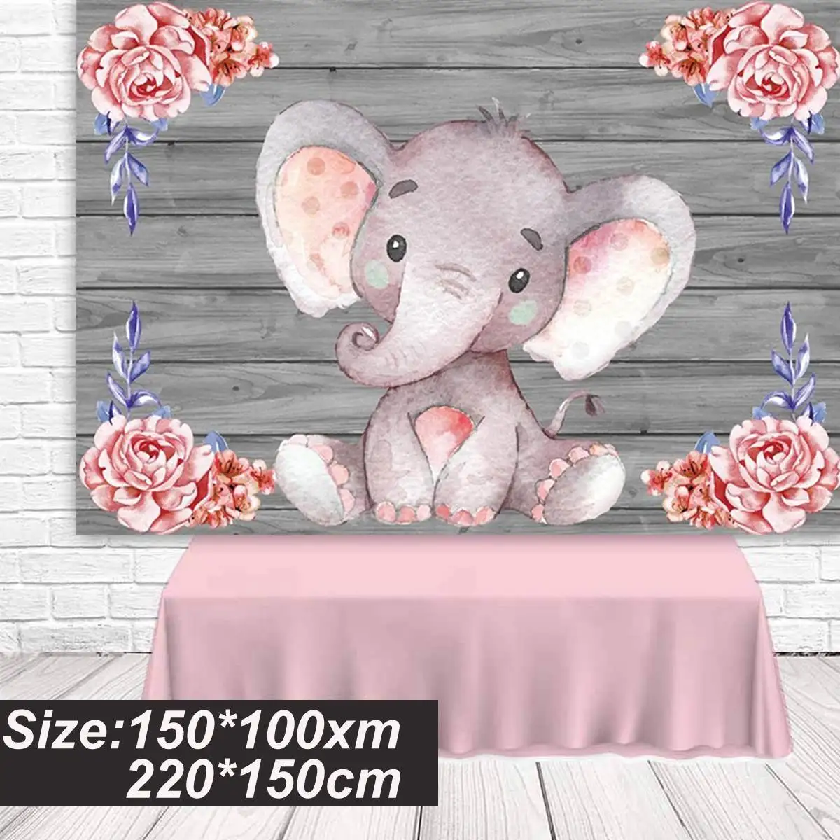 Horizontal Version Photography Cloth Background Cloth Flower Elephant Child Birthday party photography props Holiday Decorations
Horizontal Version Photography Cloth Background Cloth Flower Elephant Child Birthday party photography props Holiday Decorations