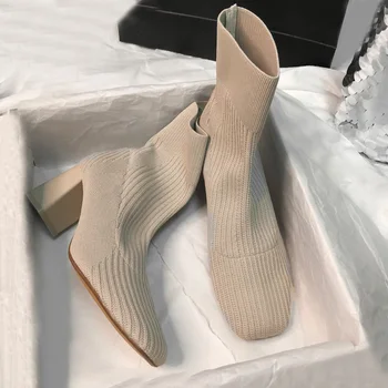 Sock Boots Women Sexy Elastic Tube Strench Fabric 2020 New Design Woman Shoes High Heels Sexy Slip on Ankle Boots Ladies Fashion
Sock Boots Women Sexy Elastic Tube Strench Fabric 2020 New Design Woman Shoes High Heels Sexy Slip on Ankle Boots Ladies Fashion