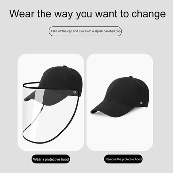 Anti Pollution Baseball Cap Removable Protective Cap Reusable Covers Anti-fog Anti-UV Sun Hat Bucket Hats With Transparent Cover
Anti Pollution Baseball Cap Removable Protective Cap Reusable Covers Anti-fog Anti-UV Sun Hat Bucket Hats With Transparent Cover