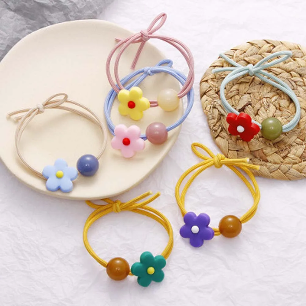 Flower Beads Hair Rope for Baby Girls Fashion Wild Rubber Band Girl Soft Clay Head Rope Hair Ring Hair Accessories Headdress 
Flower Beads Hair Rope for Baby Girls Fashion Wild Rubber Band Girl Soft Clay Head Rope Hair Ring Hair Accessories Headdress
