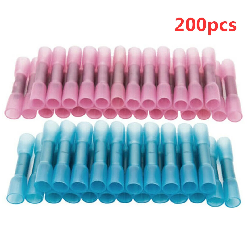 200pcs Red Blue Insulated Cable Soldered Sleeve Terminators Heat Shrink Butt Connectors Electrical Wire Connector Terminals
200pcs Red Blue Insulated Cable Soldered Sleeve Terminators Heat Shrink Butt Connectors Electrical Wire Connector Terminals