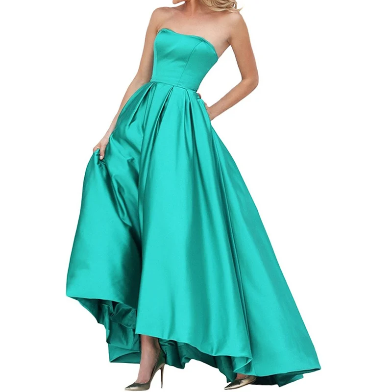 BBQ032 robe de soiree Satin Evening Dresses 2019 Strapless Formal Dress Simple Women Prom Gowns vestidos de festa
BBQ032 robe de soiree Satin Evening Dresses 2019 Strapless Formal Dress Simple Women Prom Gowns vestidos de festa