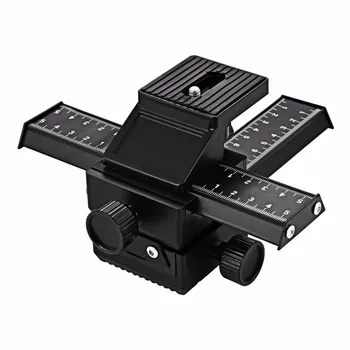 Pro 4 Way Magnesium Alloy Macro-Focusing Rail Slider Close-up Shooting Photography Tripod Head for DSLR Camera
Pro 4 Way Magnesium Alloy Macro-Focusing Rail Slider Close-up Shooting Photography Tripod Head for DSLR Camera