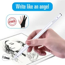 1.5mm caneta de toque stylus ativo para apple ipad pro tela capacitiva inteligente lápis para ios iphone android microsoft surface tablet(China)