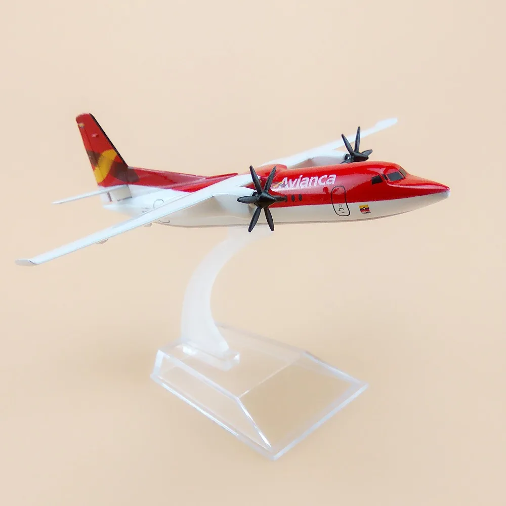 16cm Red Alloy Metal Air Colombia Avianca Fokker F-50 F50 Airlines Airways Plane Model Aircraft Airplane Model w Stand
16cm Red Alloy Metal Air Colombia Avianca Fokker F-50 F50 Airlines Airways Plane Model Aircraft Airplane Model w Stand