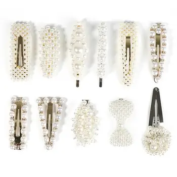 12 Style Choose Women Girls Gift Durable Delicate Portable Pearl Hair Clip Snap Barrette Stick Hairpin Hair Styling Accessories 
12 Style Choose Women Girls Gift Durable Delicate Portable Pearl Hair Clip Snap Barrette Stick Hairpin Hair Styling Accessories