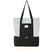 Food Striped Cooler Tote Pouch Dual Compartment Picnic Box Lunch Bag Portable Fashion Single Shoulder Handbag Thermal Insulated
Food Striped Cooler Tote Pouch Dual Compartment Picnic Box Lunch Bag Portable Fashion Single Shoulder Handbag Thermal Insulated