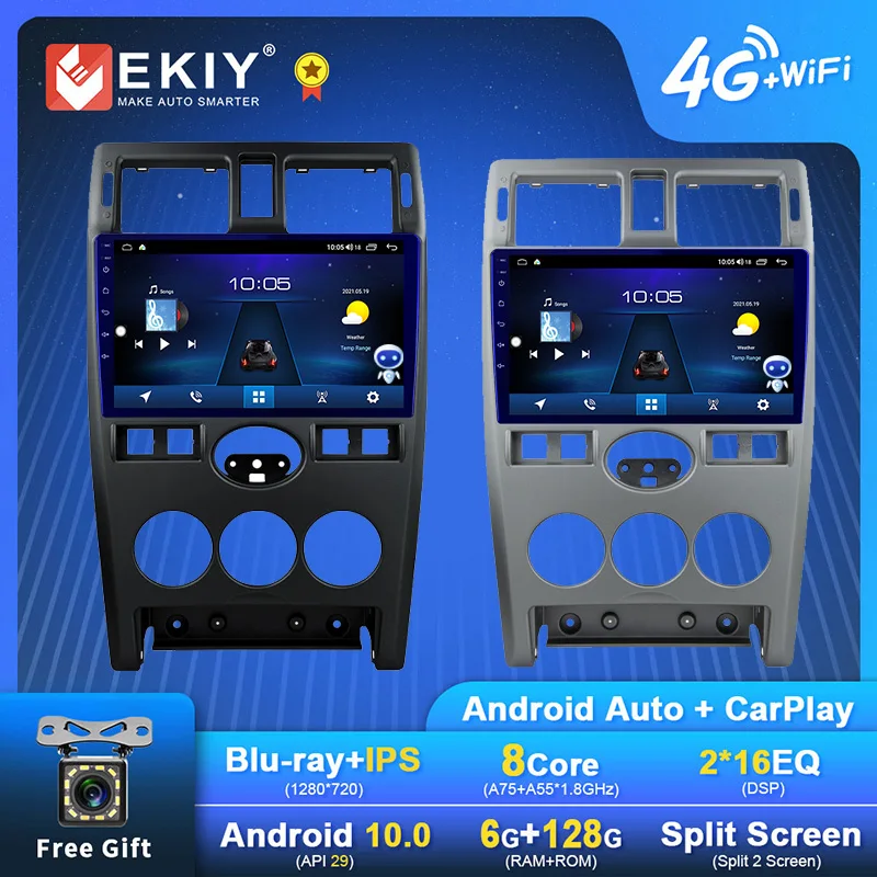 Фото EKIY Android 10 автомобильный радиоприемник для LADA Priora I 1 2007 - 2013 Navi GPS мультимедийный