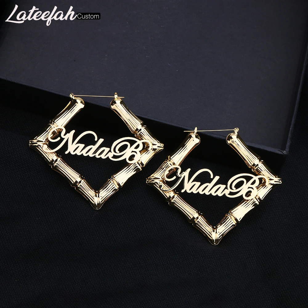 Lateefah Hip Hop Gold Color Metal Large Square Bamboo Earrings Big Circle Bamboo Joint Hoop Earrings For Women Fashion Jewelry
Lateefah Hip Hop Gold Color Metal Large Square Bamboo Earrings Big Circle Bamboo Joint Hoop Earrings For Women Fashion Jewelry