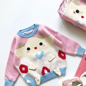 Tonytaobaby Autumn Winter Wear New Girl Cartoon Cute Pink Cartoon Pullover Knitted Sweater Princess Sweet Girls Sweaters
Tonytaobaby Autumn Winter Wear New Girl Cartoon Cute Pink Cartoon Pullover Knitted Sweater Princess Sweet Girls Sweaters