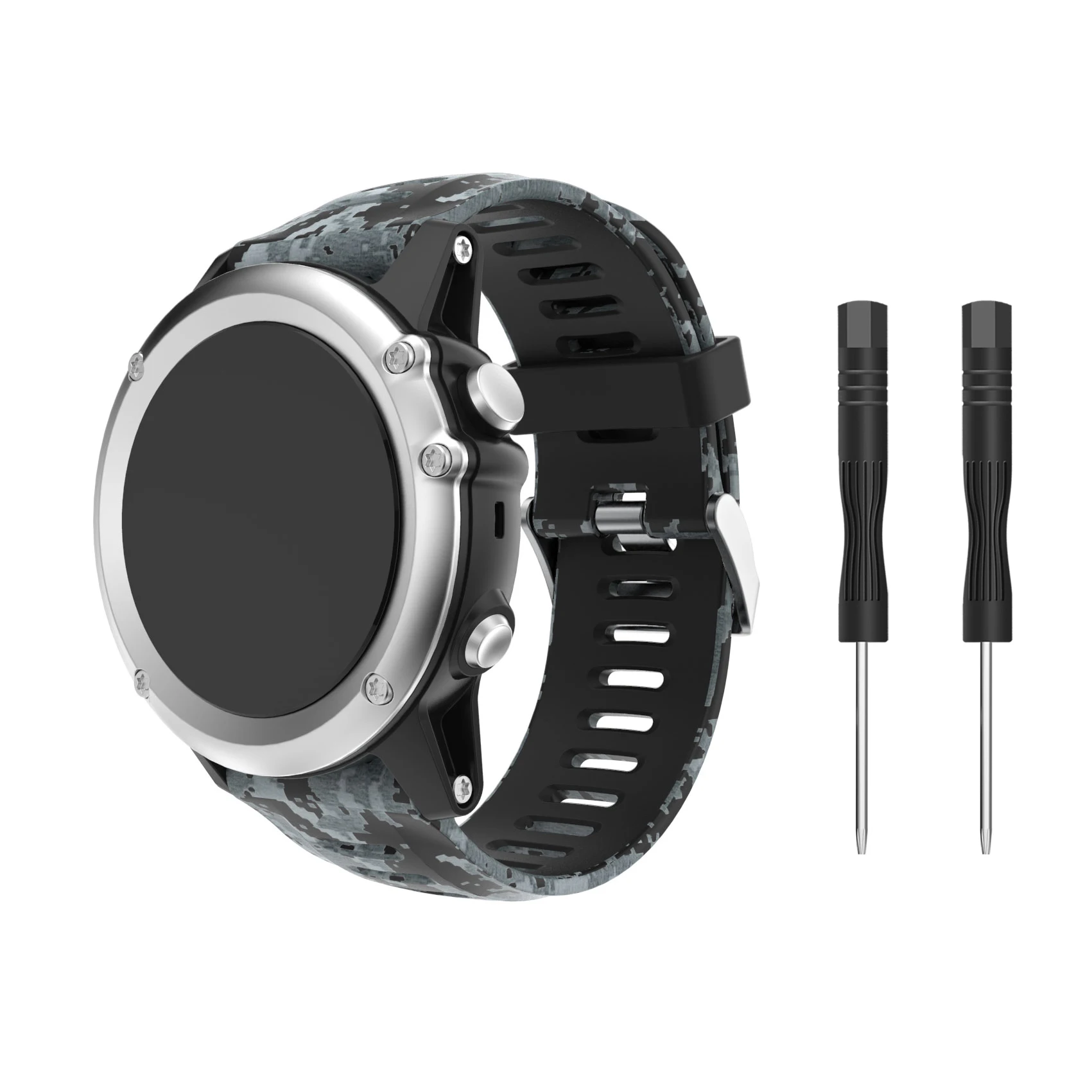 Yayuu Silicone Printed Watch Band with Tools Compatible for Garmin Fenix 3/Fenix 3 HR/Fenix 5X/5X Plus/D2 Delta PX/Descent MK1
Yayuu Silicone Printed Watch Band with Tools Compatible for Garmin Fenix 3/Fenix 3 HR/Fenix 5X/5X Plus/D2 Delta PX/Descent MK1